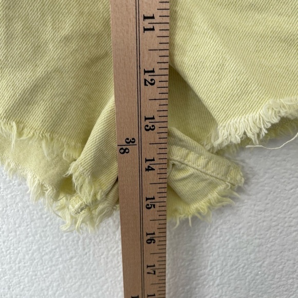 Zara High Waist Yellow Shorts - Picture 7 of 10